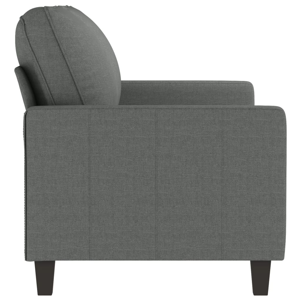 Tweezitsbank 140 cm stof donkergrijs