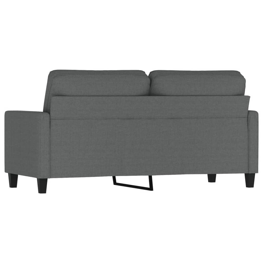 Tweezitsbank 140 cm stof donkergrijs