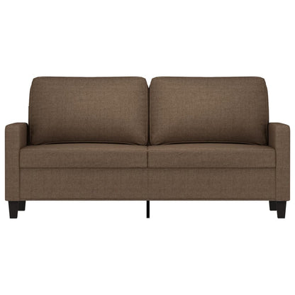 Tweezitsbank 140 cm stof bruin