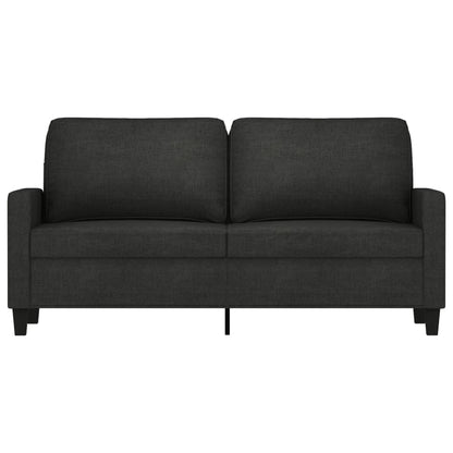 Tweezitsbank 140 cm stof zwart