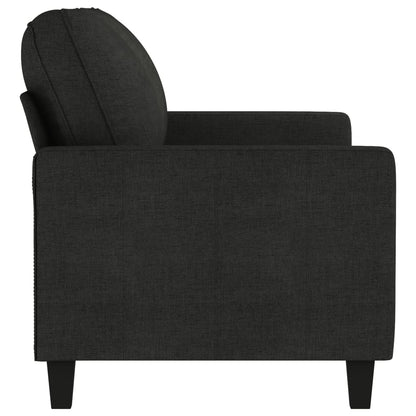 Tweezitsbank 140 cm stof zwart
