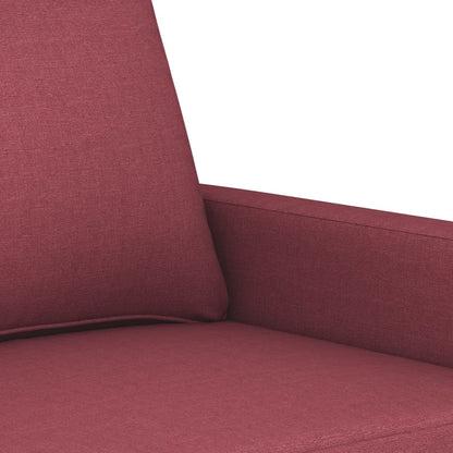 Tweezitsbank 140 cm stof wijnrood