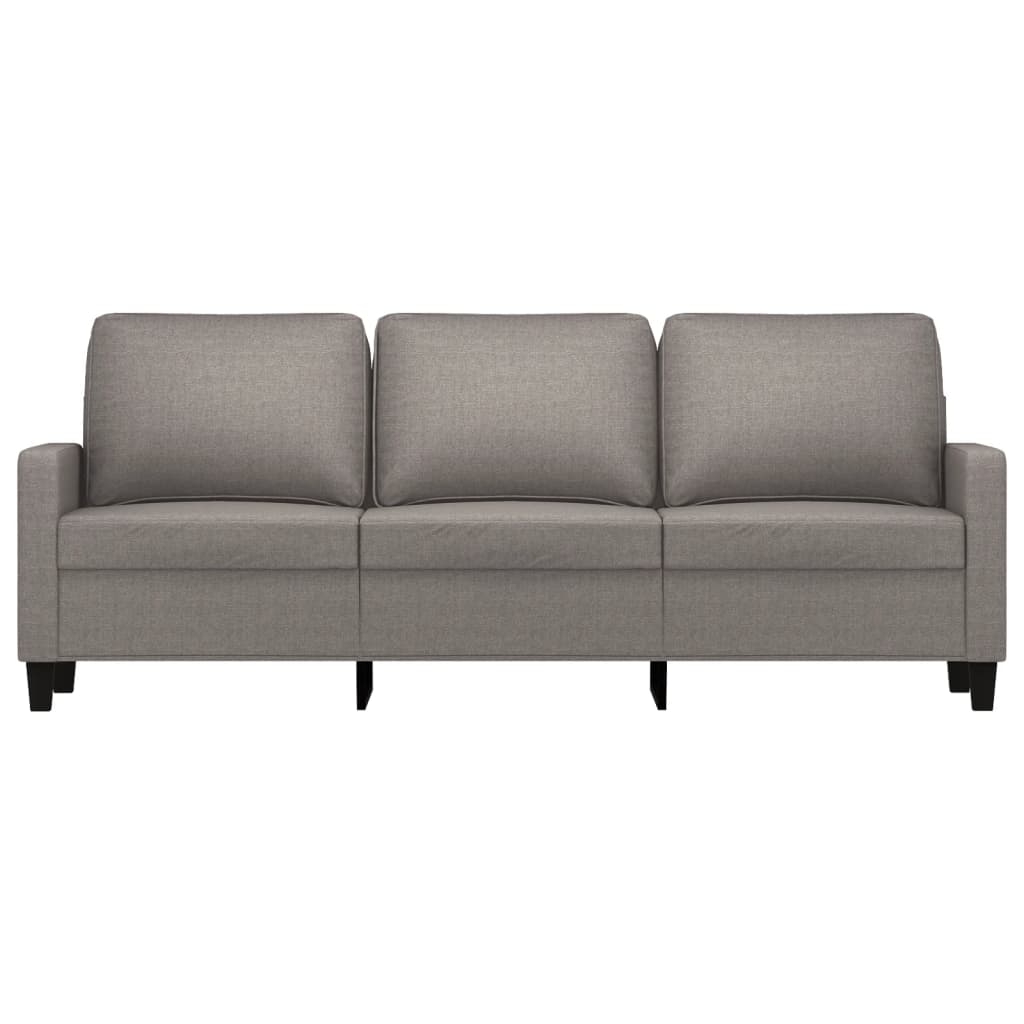 Driezitsbank 180 cm stof taupe