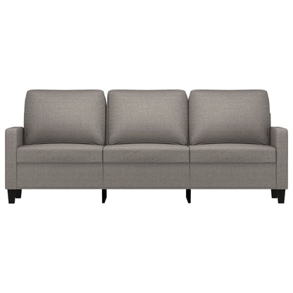 Driezitsbank 180 cm stof taupe