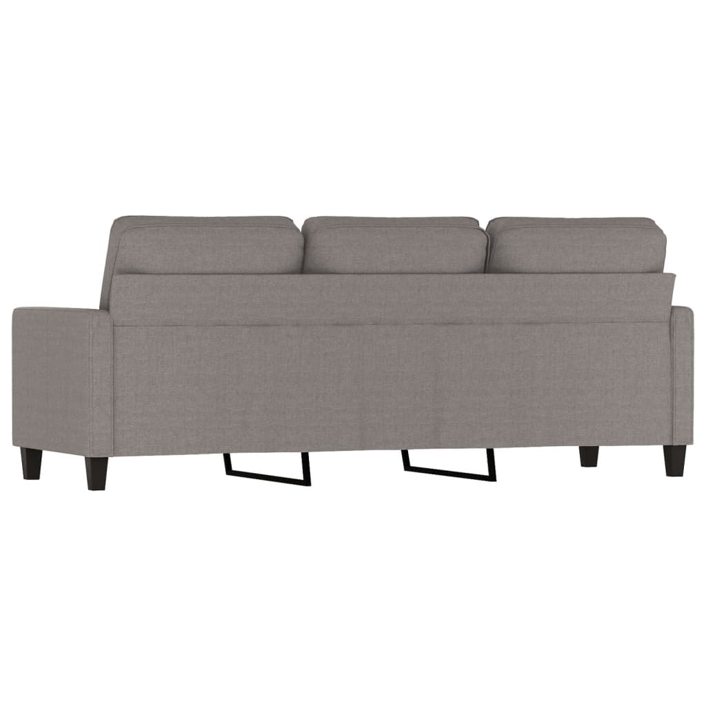 Driezitsbank 180 cm stof taupe