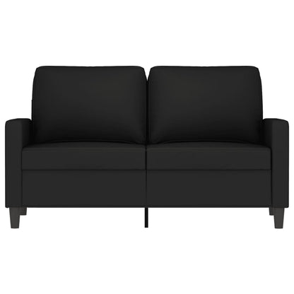Tweezitsbank 120 cm fluweel zwart