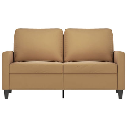 Tweezitsbank 120 cm fluweel bruin