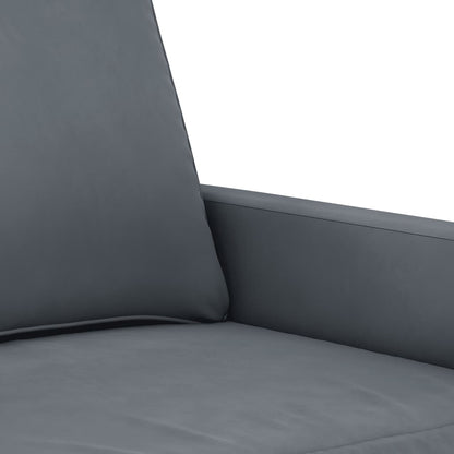Tweezitsbank 140 cm fluweel donkergrijs