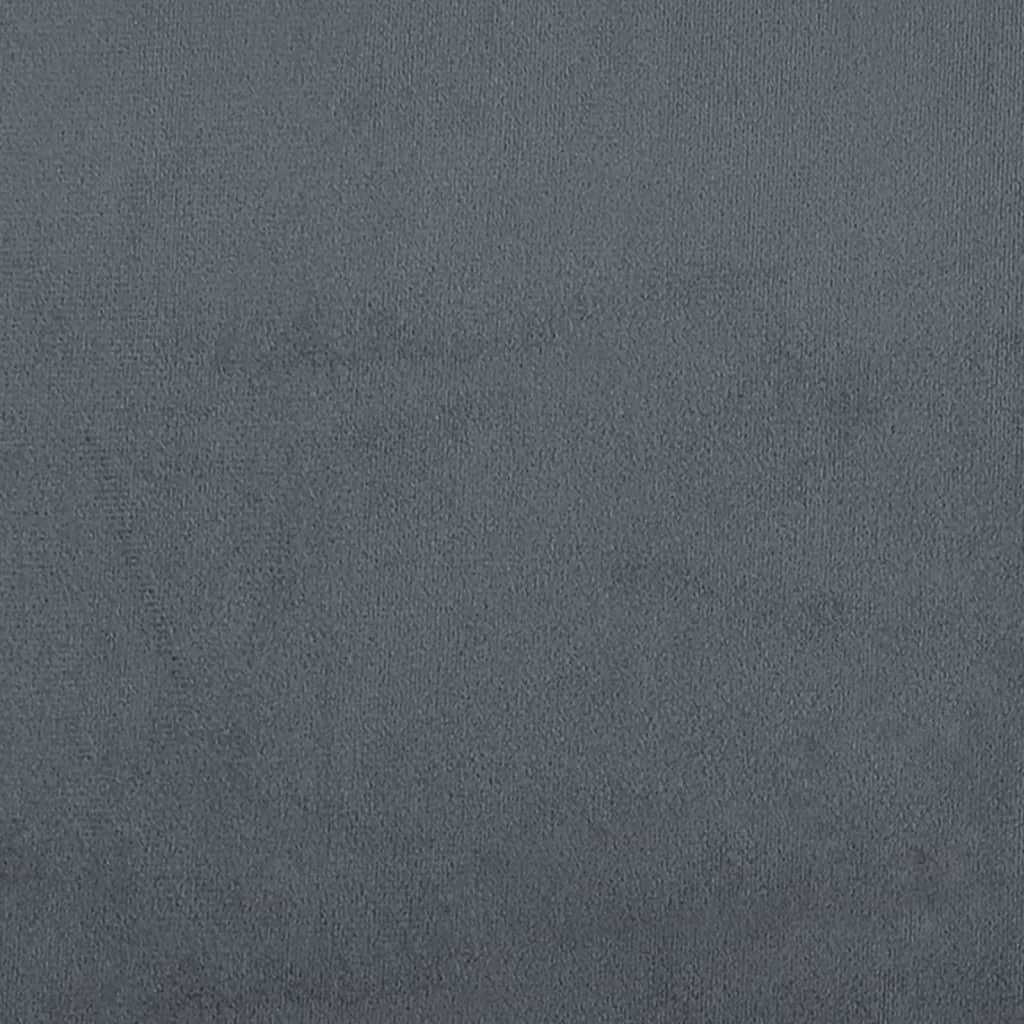 Tweezitsbank 140 cm fluweel donkergrijs