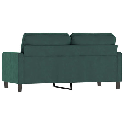 Tweezitsbank 140 cm fluweel donkergroen