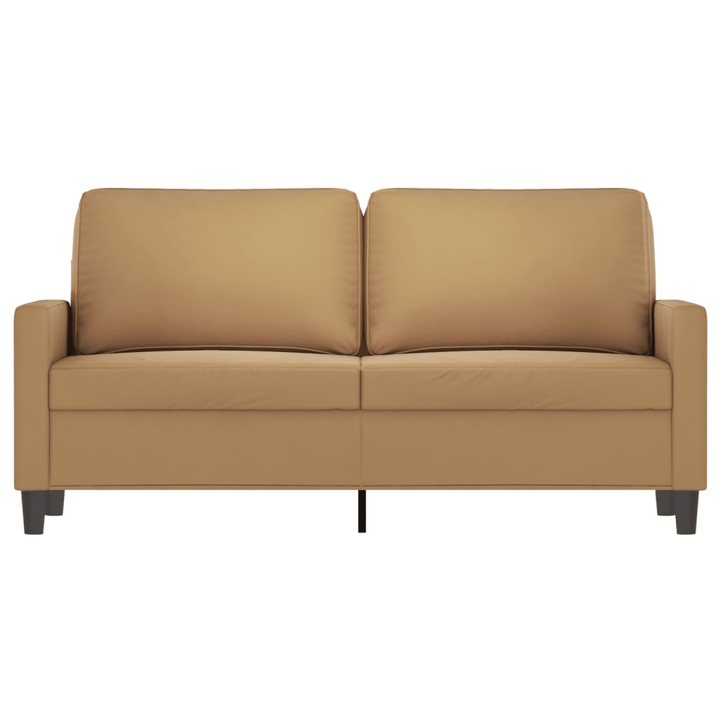 Tweezitsbank 140 cm stof bruin