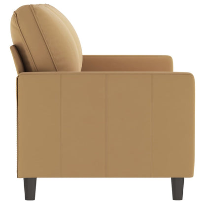 Tweezitsbank 140 cm stof bruin