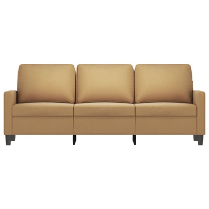 Driezitsbank 180 cm fluweel bruin
