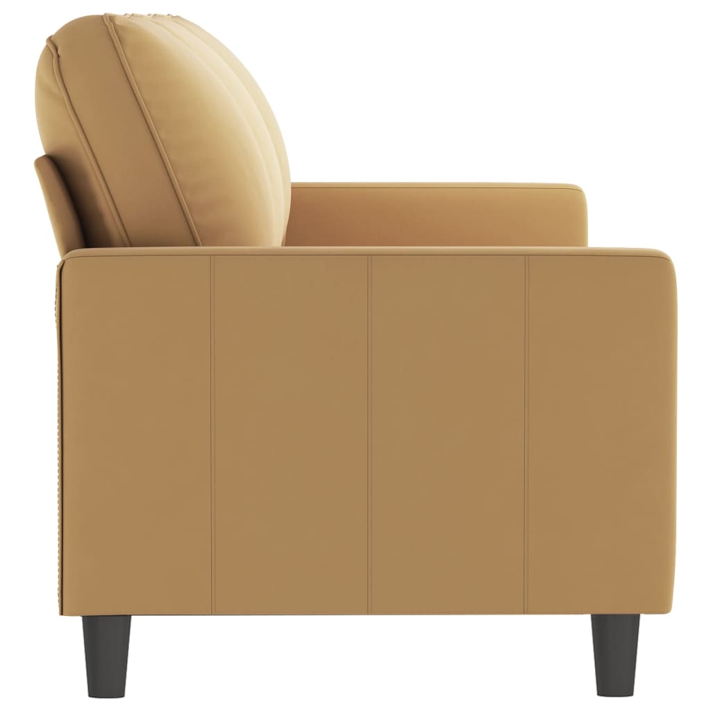 Driezitsbank 180 cm fluweel bruin