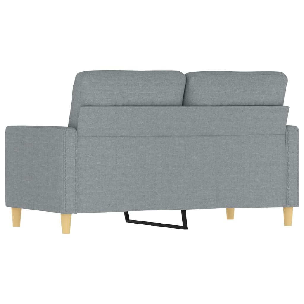 Tweezitsbank 120 cm stof lichtgrijs