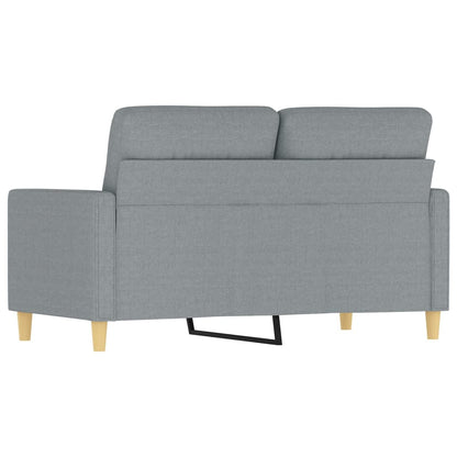 Tweezitsbank 120 cm stof lichtgrijs