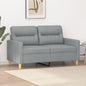 Tweezitsbank 120 cm stof lichtgrijs