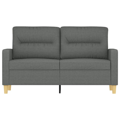 Tweezitsbank 120 cm stof donkergrijs