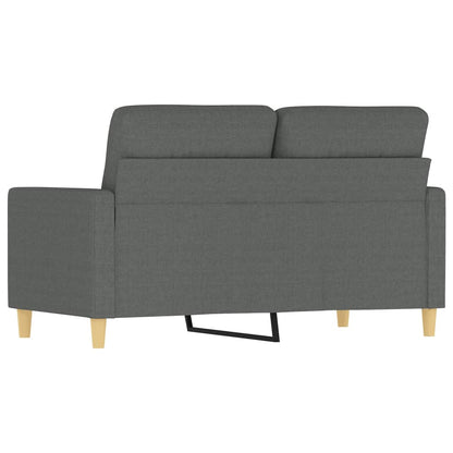 Tweezitsbank 120 cm stof donkergrijs