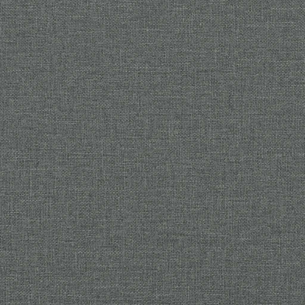 Tweezitsbank 120 cm stof donkergrijs