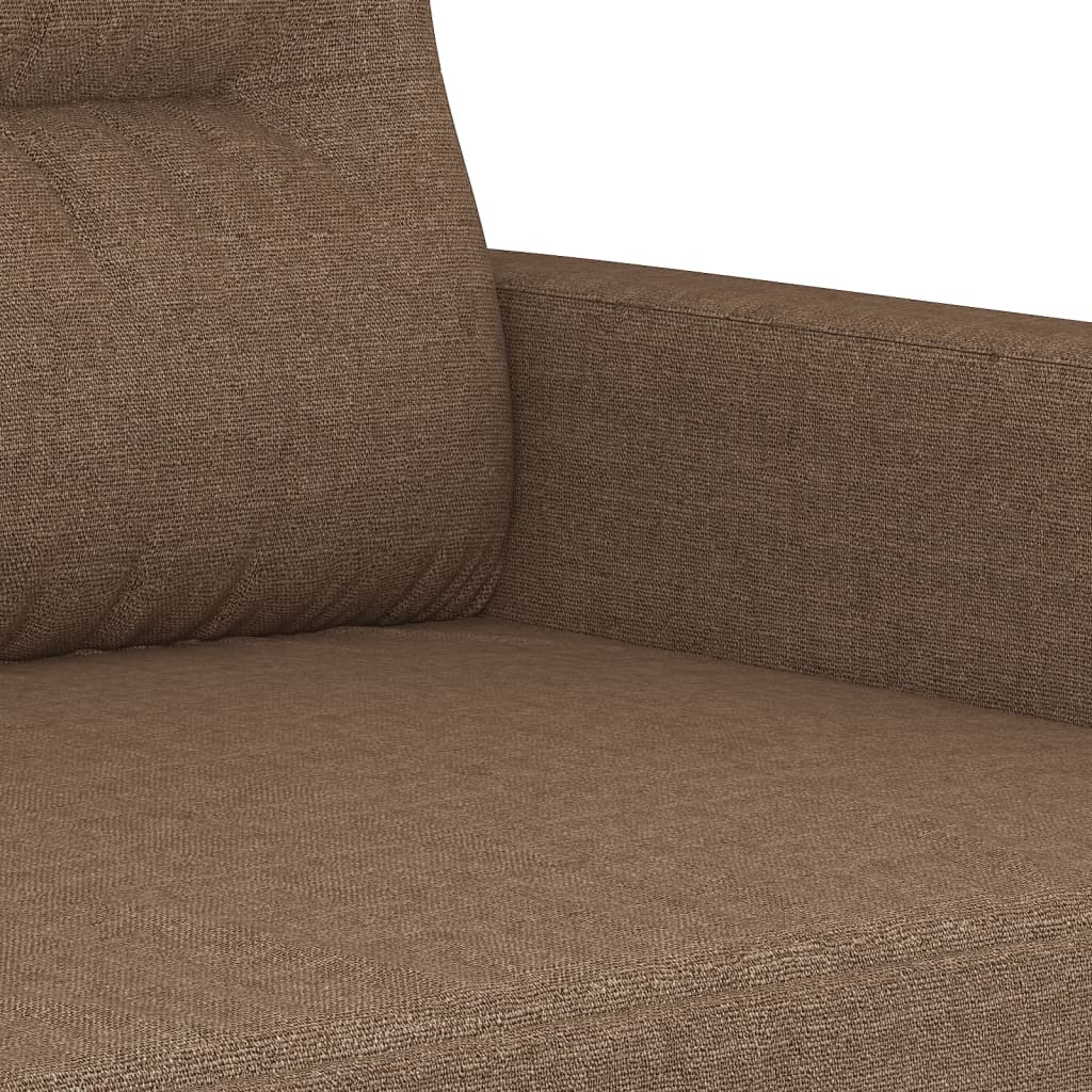 Tweezitsbank 120 cm stof bruin