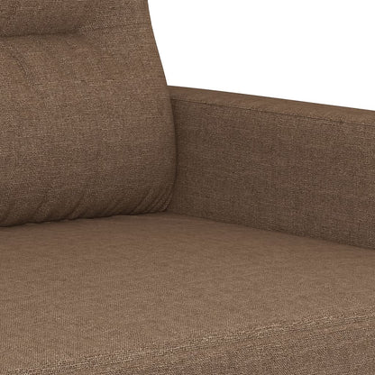 Tweezitsbank 120 cm stof bruin