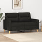 Tweezitsbank 120 cm stof zwart