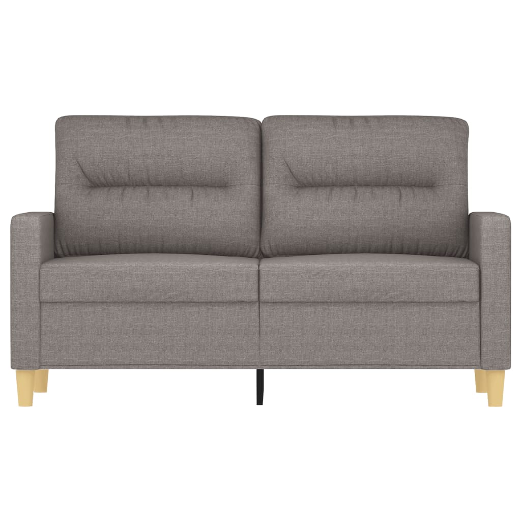 Tweezitsbank 120 cm stof taupe