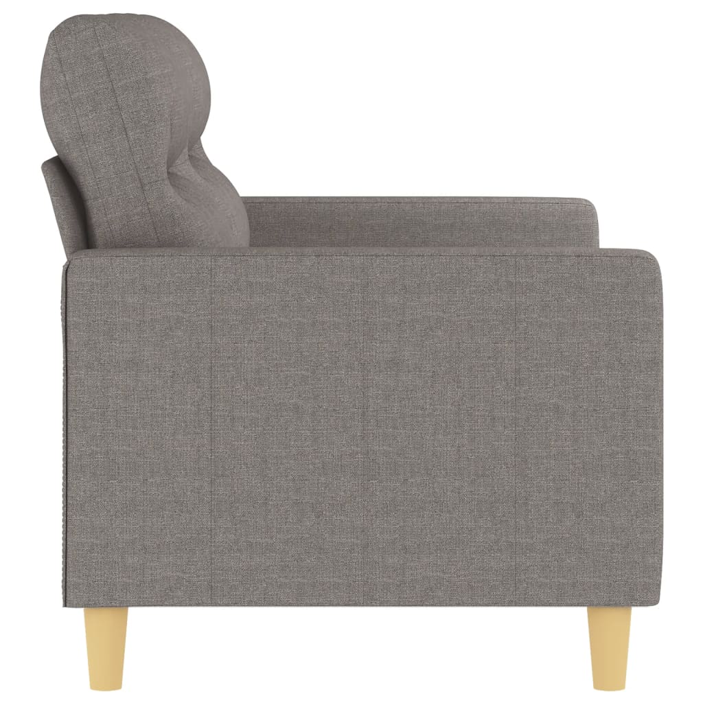 Tweezitsbank 120 cm stof taupe