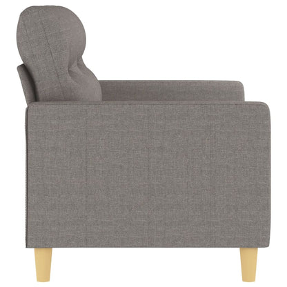 Tweezitsbank 120 cm stof taupe