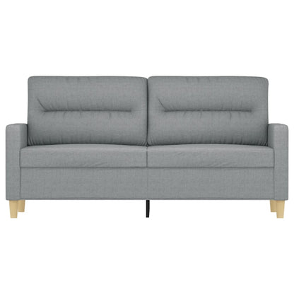 Tweezitsbank 140 cm stof lichtgrijs
