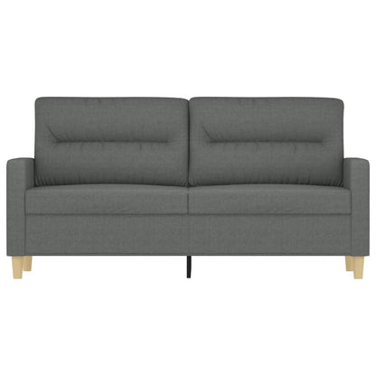 Tweezitsbank 140 cm stof donkergrijs