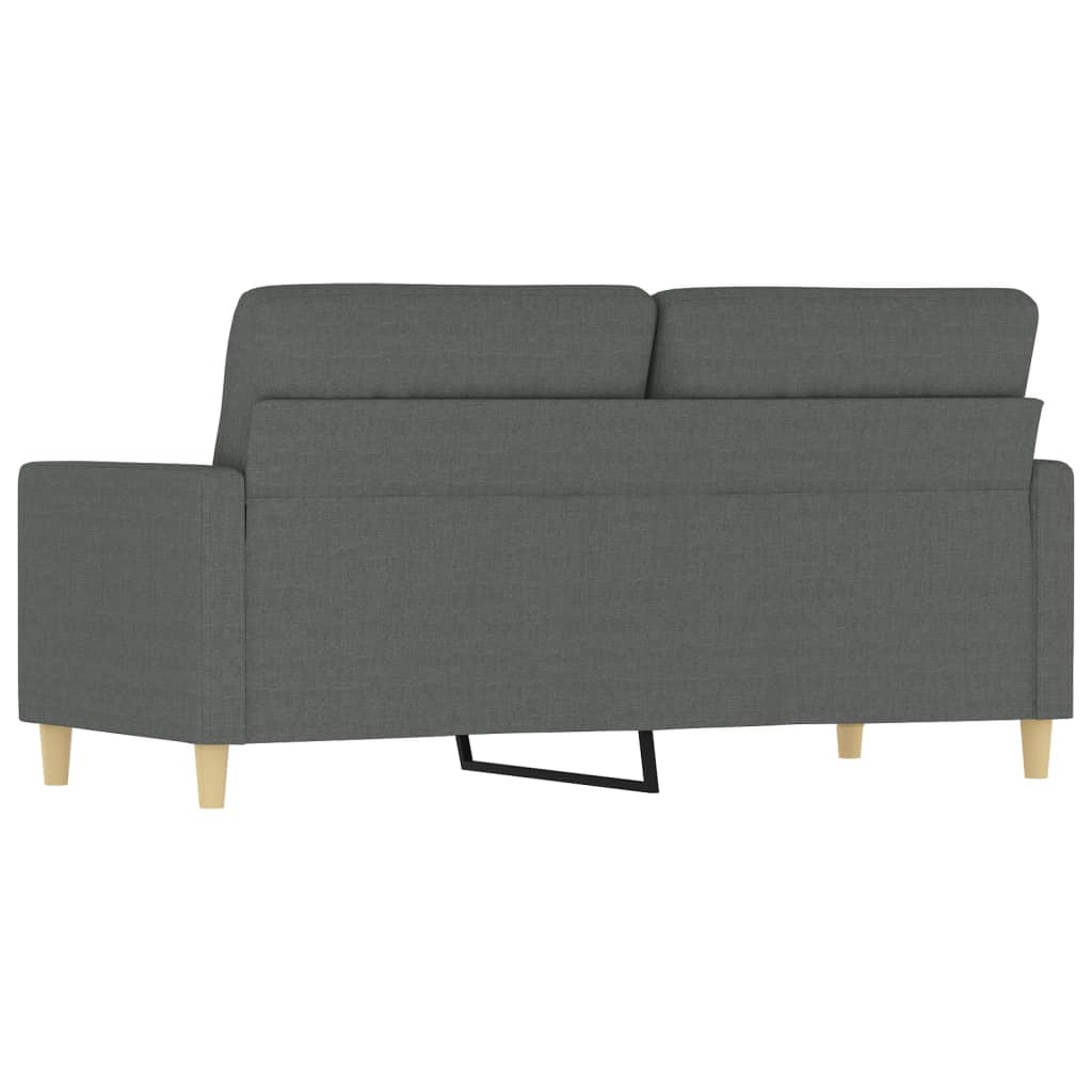 Tweezitsbank 140 cm stof donkergrijs