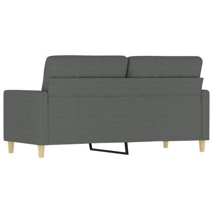 Tweezitsbank 140 cm stof donkergrijs