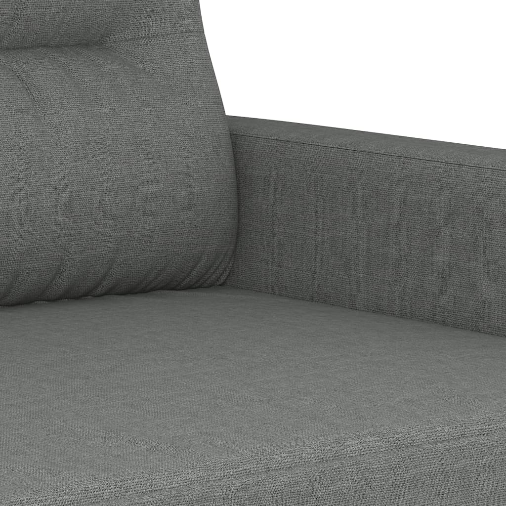 Tweezitsbank 140 cm stof donkergrijs