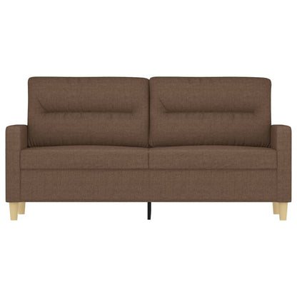Tweezitsbank 140 cm stof bruin