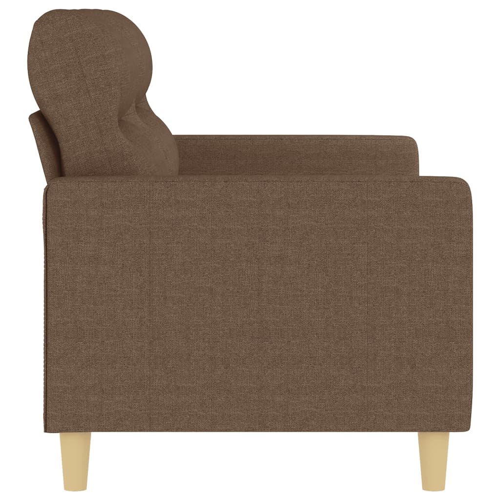 Tweezitsbank 140 cm stof bruin