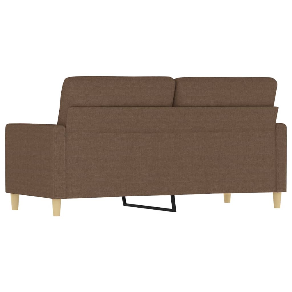 Tweezitsbank 140 cm stof bruin
