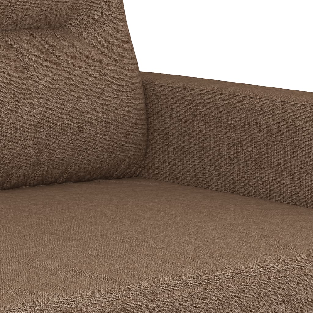 Tweezitsbank 140 cm stof bruin