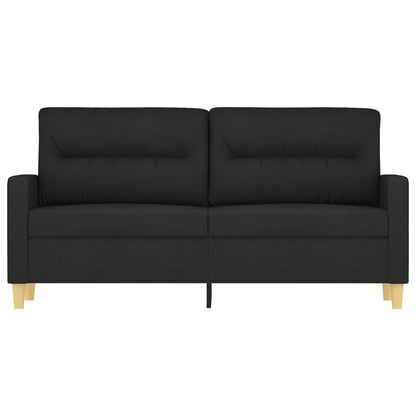 Tweezitsbank 140 cm stof zwart