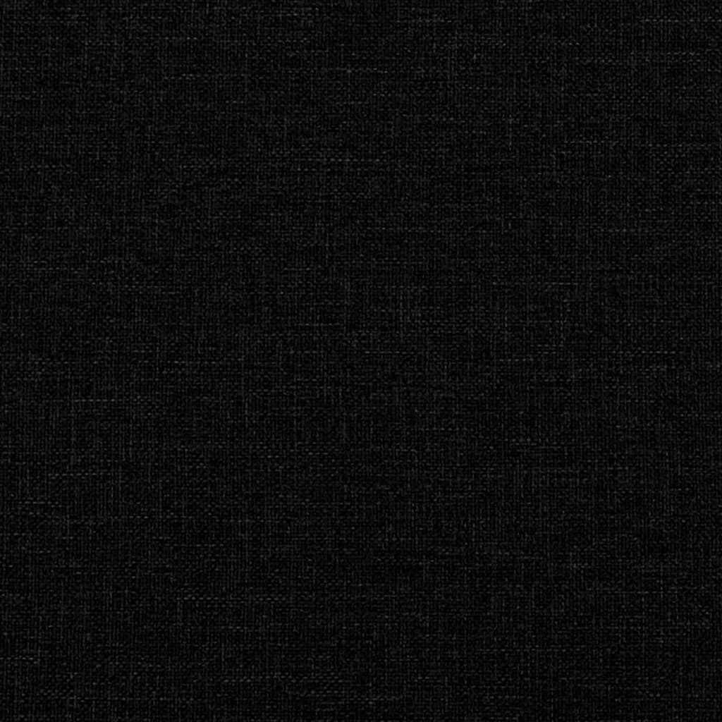 Tweezitsbank 140 cm stof zwart