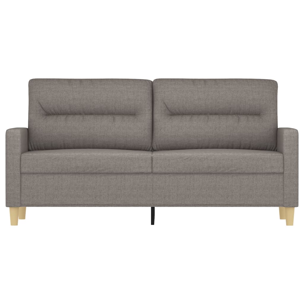 Tweezitsbank 140 cm stof taupe