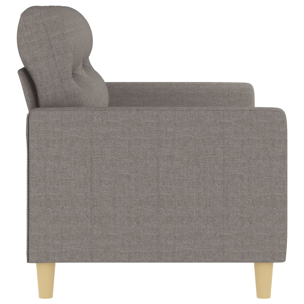 Tweezitsbank 140 cm stof taupe