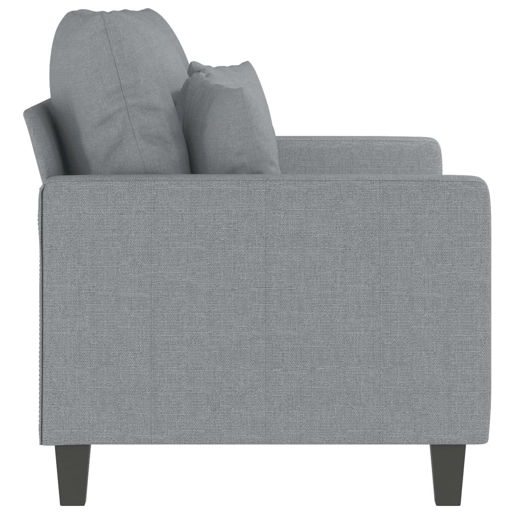 Tweezitsbank 120 cm stof lichtgrijs