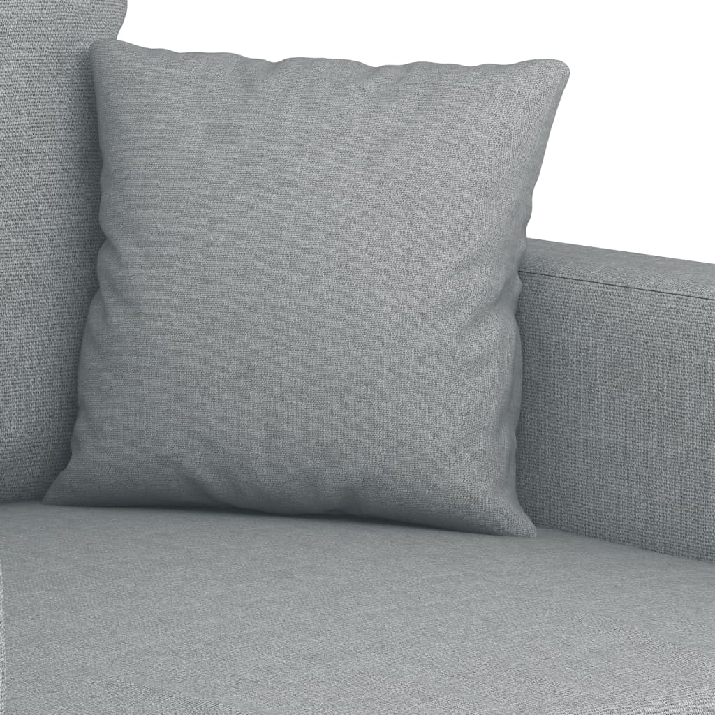 Tweezitsbank 120 cm stof lichtgrijs