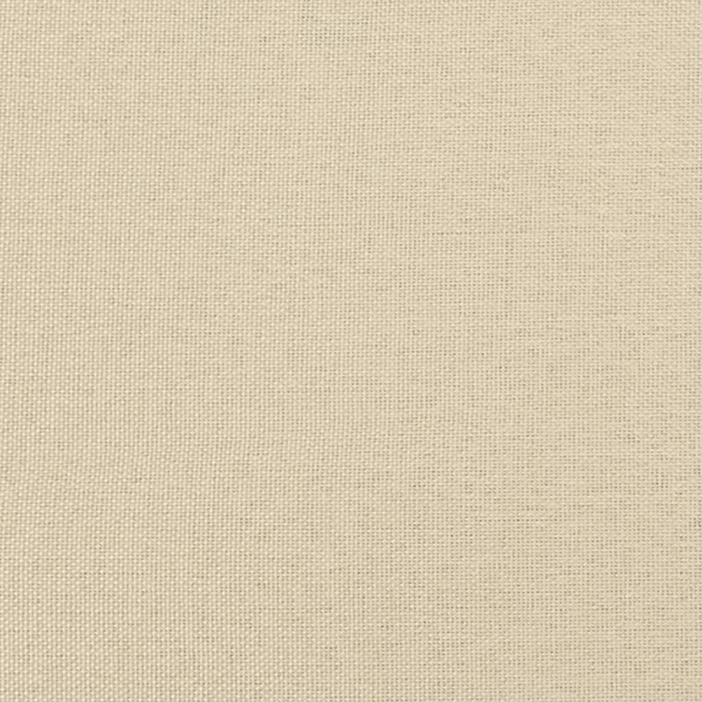 Tweezitsbank 120 cm stof crèmekleurig