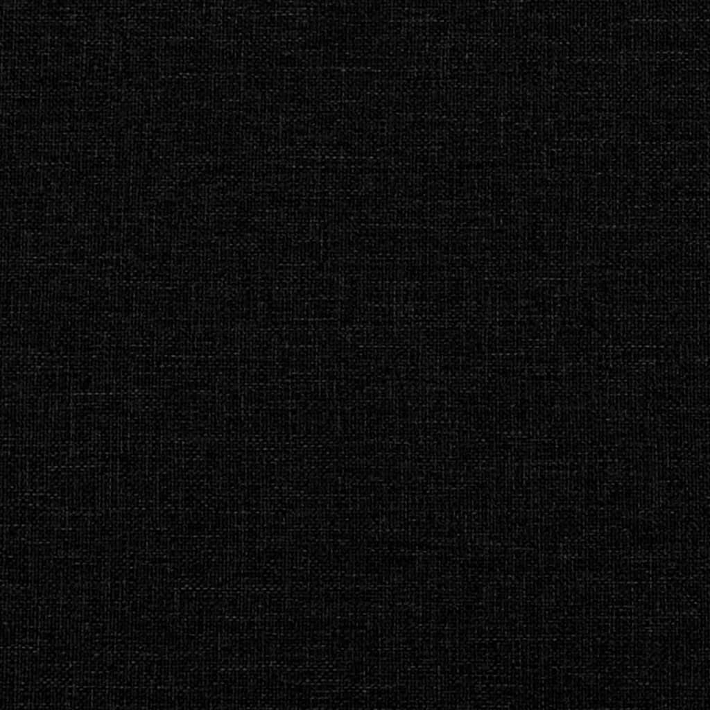 Tweezitsbank 120 cm stof zwart