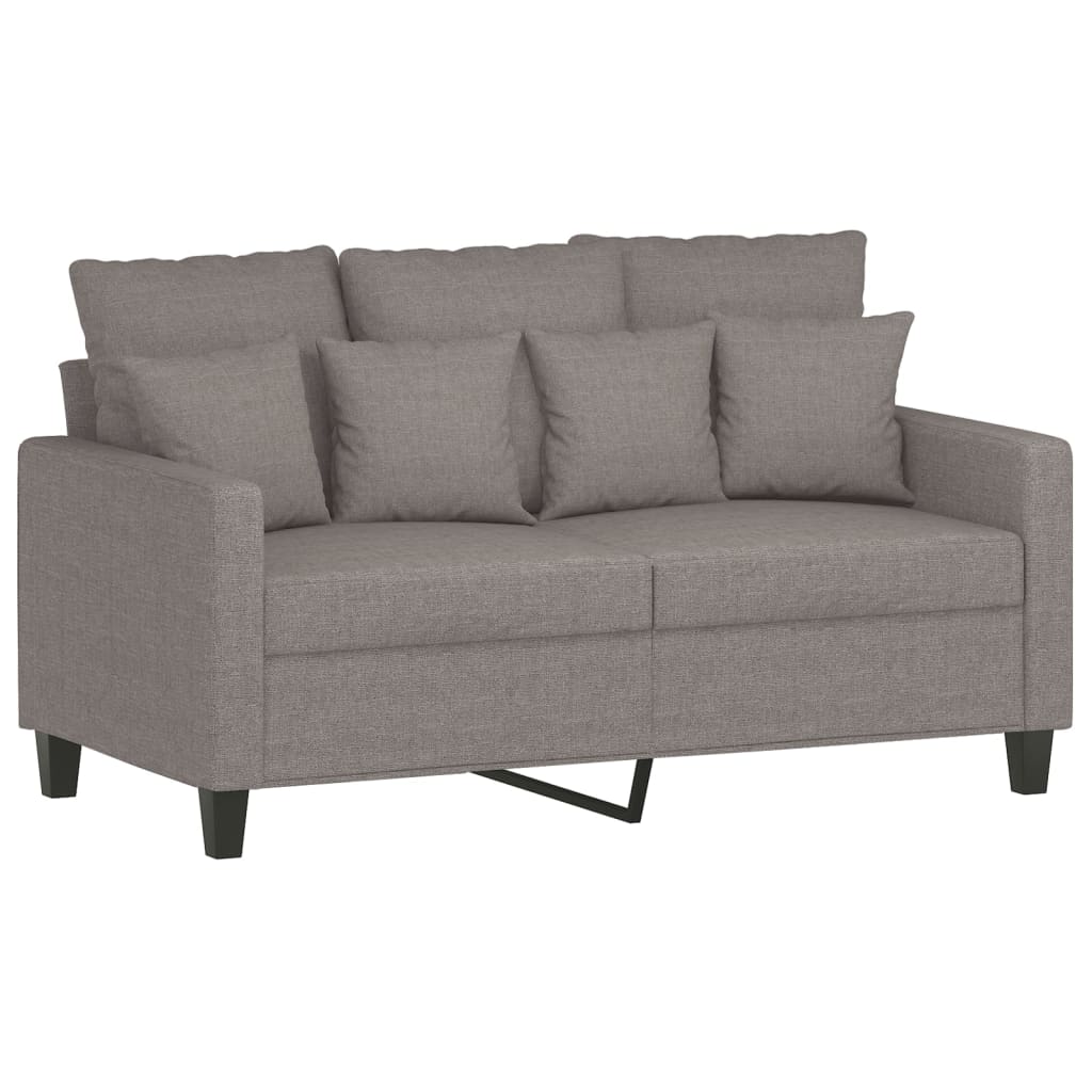 Tweezitsbank 120 cm stof taupe
