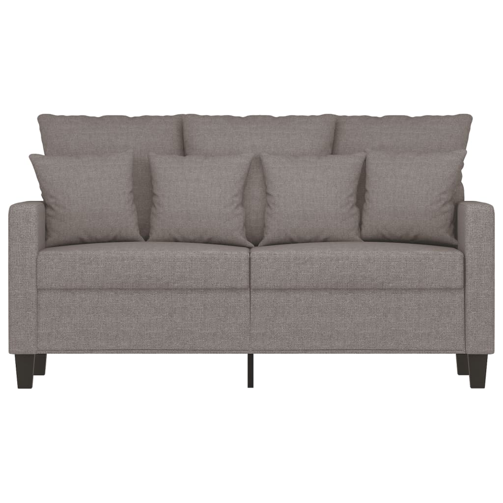 Tweezitsbank 120 cm stof taupe