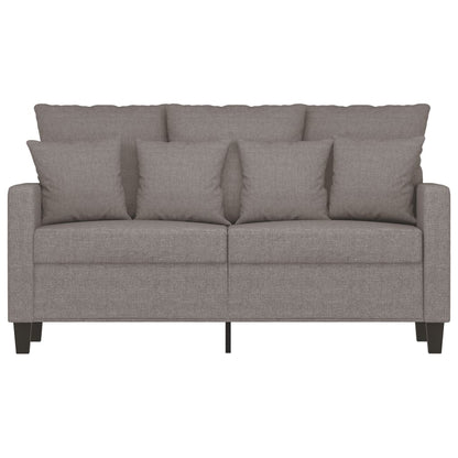 Tweezitsbank 120 cm stof taupe
